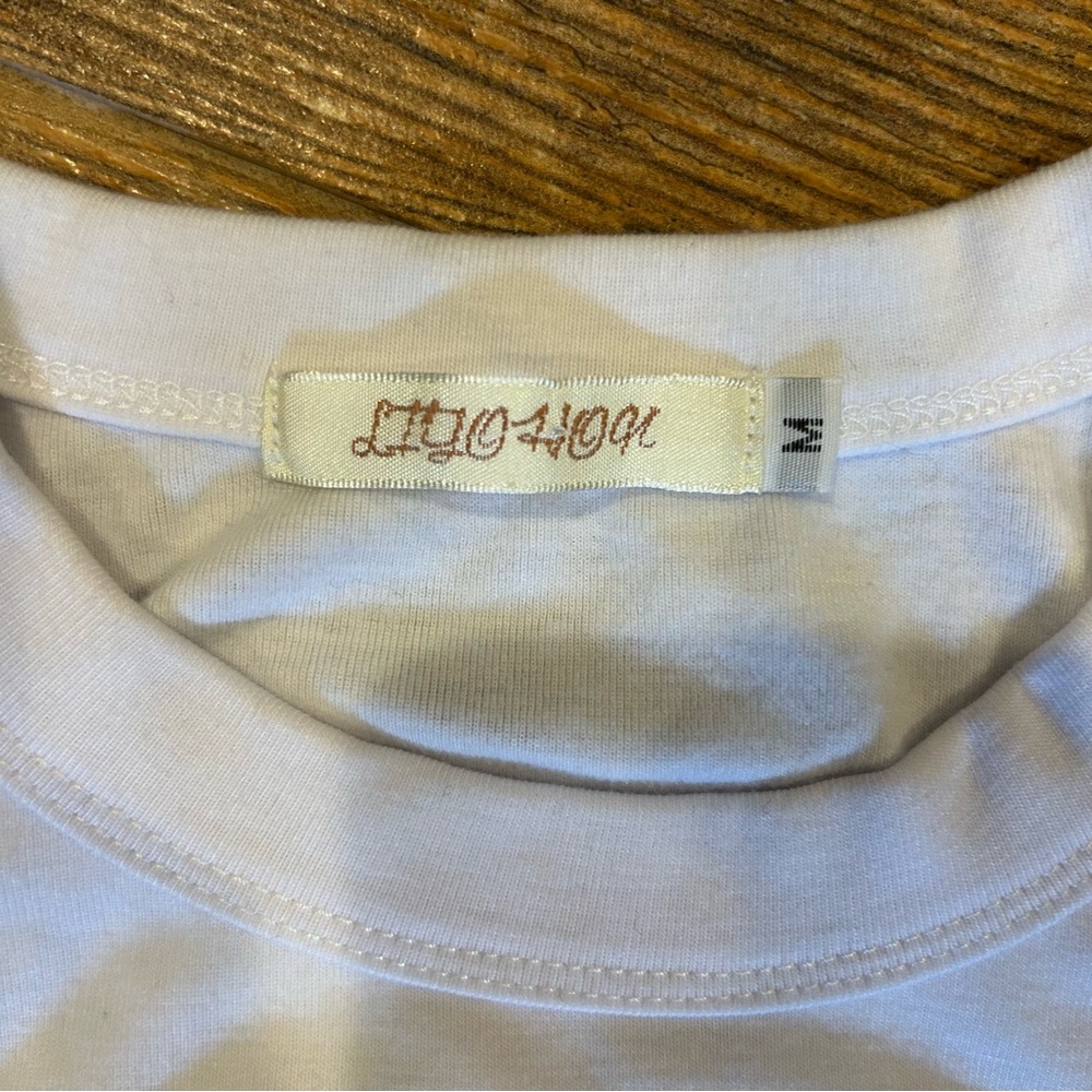 Liyo HonWhite Ruched Side Tie Mini Dress | Size M - Picture 4 of 7